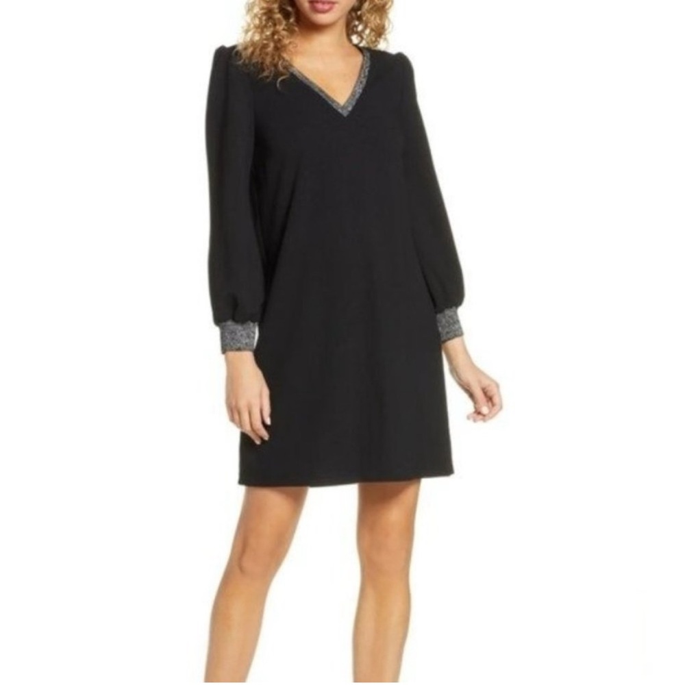 NWT Sam Edelman Metallic Trim Shift Dress